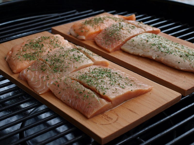 Grilled Salmon with Asparagus